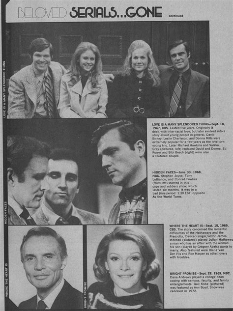 Photo History Of Canceled Soap Operas Dts Cancelled Soaps