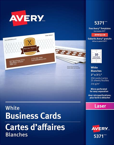 Avery Templates 5371 Business Cards Williamson