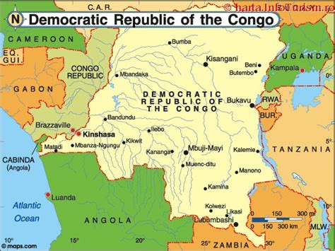 Harta Congo Consulta Harta Politica A Congoului Pe Infoturismro