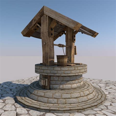 Water Well 3d Asset Low Poly Cgtrader