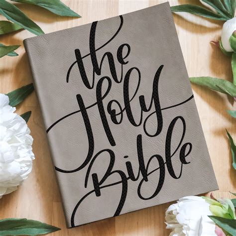 The Holy Bible Cursive Engraved Bible Bibles And Coffee