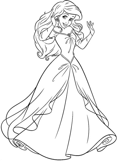 La petite Sirène de Disney Belle Coloring Pages, Disney Princess