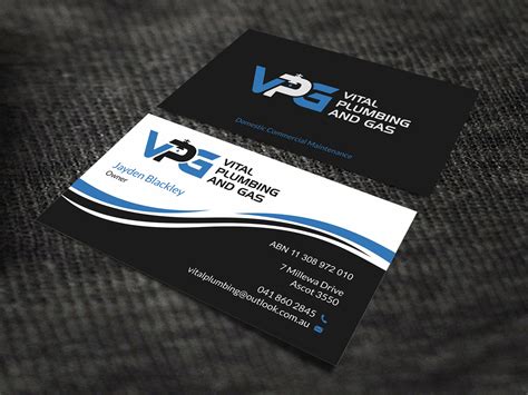 Adding trendy typography design is a subtle way to bring a contemporary look to your brand asset. 151 Modern Professional Plumbing Business Card Designs for ...
