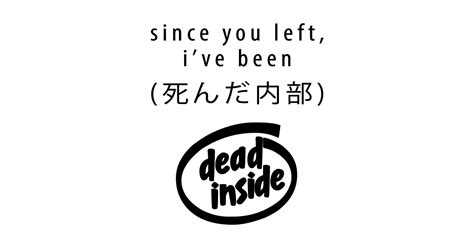 Dead Inside Aesthetic Sticker Teepublic