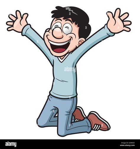 Vector Illustration Of Happy Man Cartoon Stock Vector Image And Art Alamy