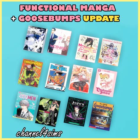 Channel4sims — Ts4 Functional Manga Goosebumps Book Update Sul