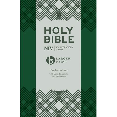 Niv Larger Print Compact Single Column Reference Bible By New