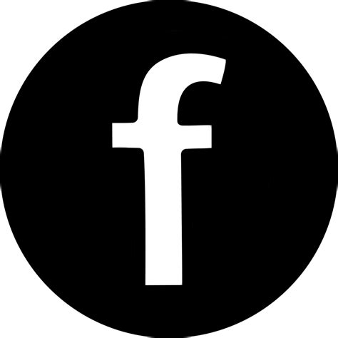 Facebook Logo Transparent Background Black Imagesee