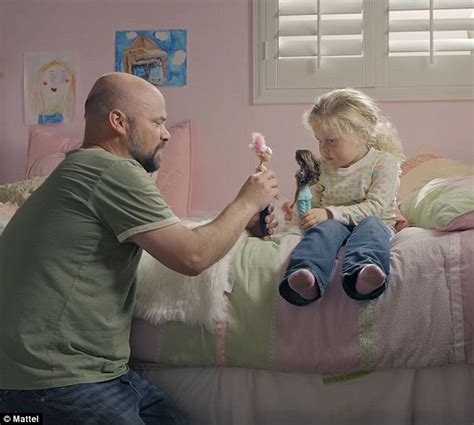 New Mattel Ads Spotlight Real Dads Playing With Barbies Daily Mail Online