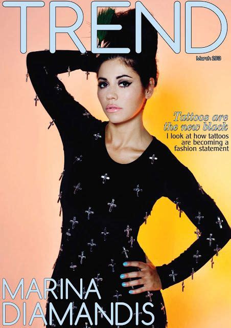 The Cover Of Trend Magazine Featuring Marina Dimanidis In Black Dress