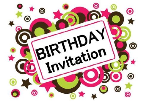 Free Pdf Birthday Invitation Printable Circles Design Unique Birthday