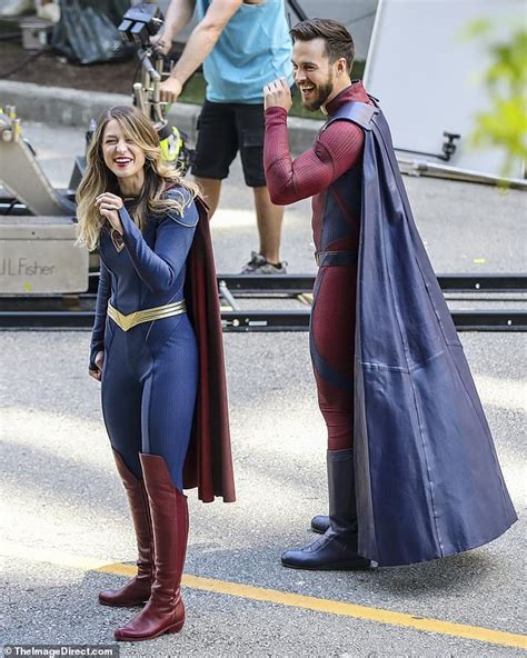 Melissa Benoist And Husband Chris Wood Share A Laugh In Costume While
