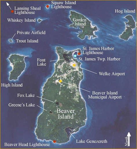 Map Beaver Island Beaver Island Beaver Michigan Image