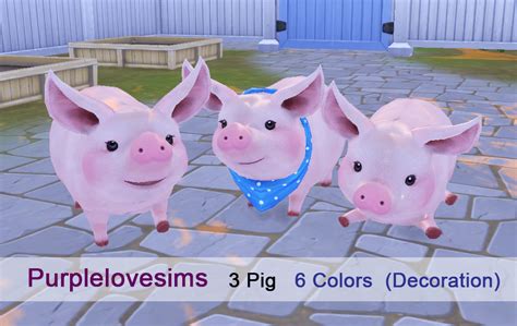 My Sims 4 Blog Decorative Pigs By Purplelovesims