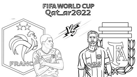 Fifa World Cup Final Argentina Vs France Coloring Page Coloring Home