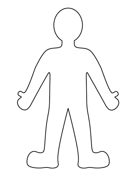Man Outline Template