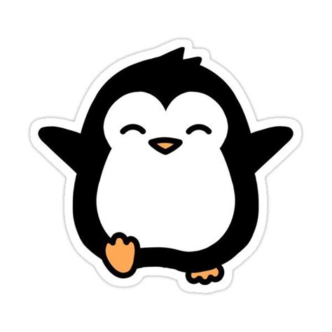 Penguin Sticker By Littlemandyart En 2021 Pegatinas Bonitas