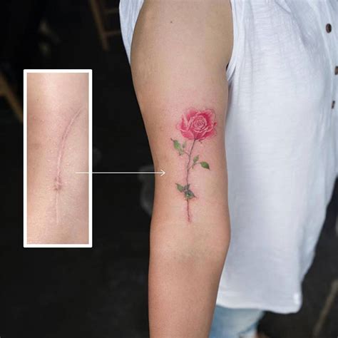 55 Incredible Scar Tattoo Cover Ups Inspirationfeed
