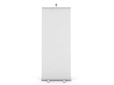 Download 3d blank roll banner stand