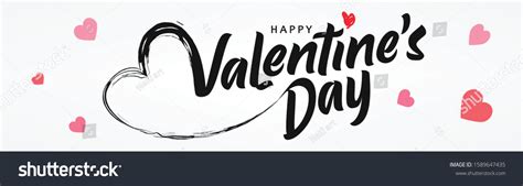 Valentines Day Website Header Banner Design Stock Vector Royalty Free