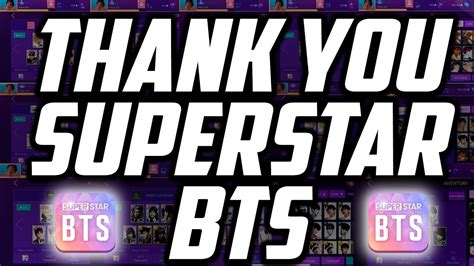 Thank You Superstar Bts Youtube