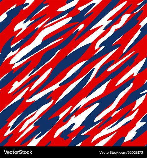 Red White And Blue Patriotic Seamless Pattern Vector Image