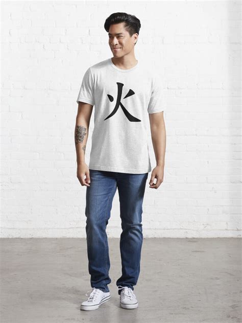 Fire Chinese Character T Shirt For Sale By Sranabhat Redbubble