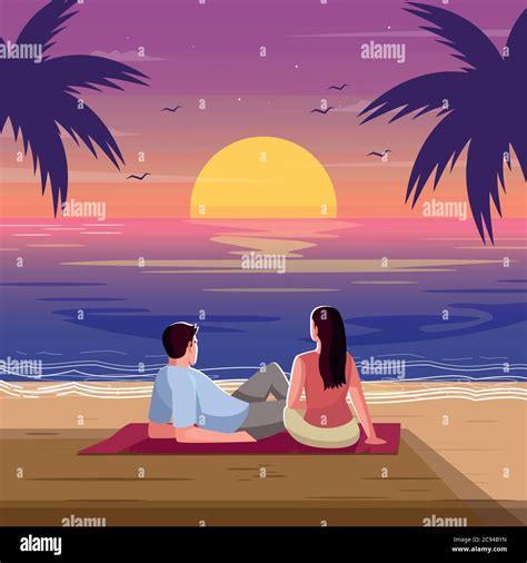 couple watch sunset together cut out stock images and pictures alamy