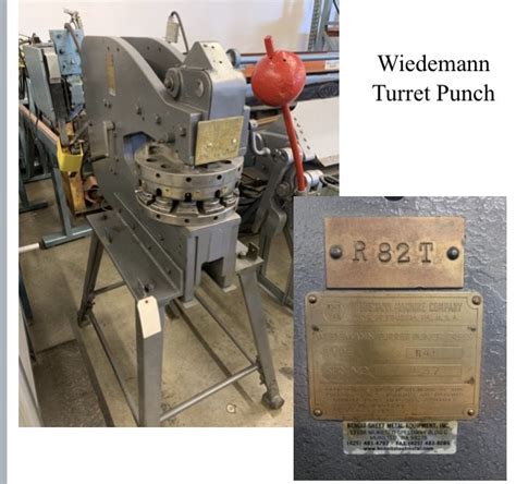 U13280c Wiedemann R4h Turret Punch Benoit Sheet Metal Equipment