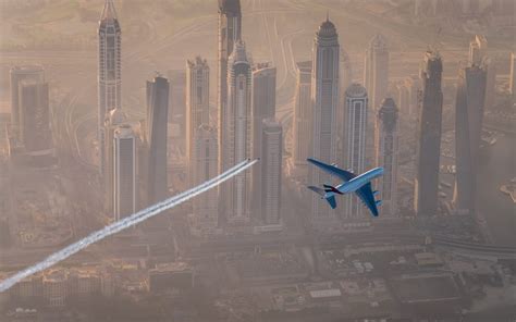 The Emirates A380 And Jetman Dubai Take To The Skies Of Dubai For An