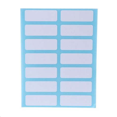 12 Sheet Self Adhesive Sticky White Label Blank Stickers Note Tags