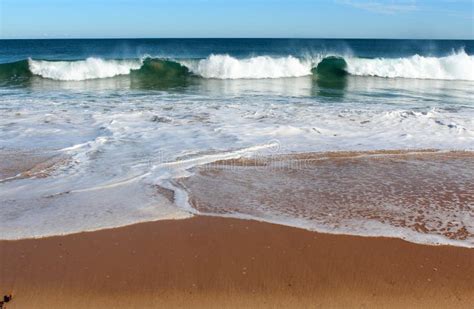 Indian Ocean Waves Rolling In At Pristine Binningup Beach Western