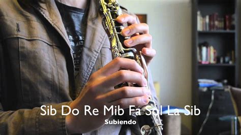 Escala Clarinete Si Bemol