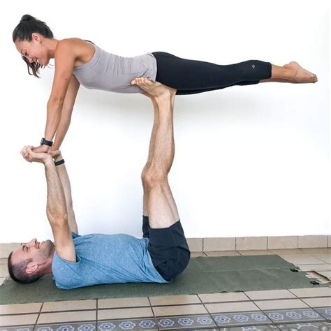 Couple S Yoga Poses Easy Medium And Hard Duo Yoga Poses Yoga Poses For Two Two People