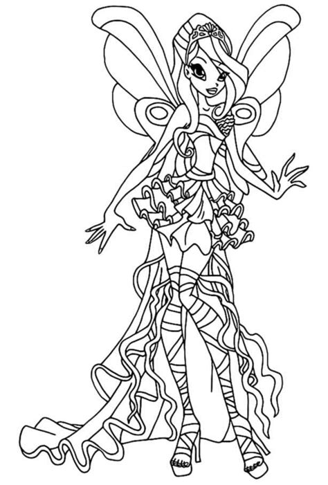 Colorful drawings winx club cartoon drawings fairy tattoo drawings disney coloring pages coloring pages color art drawings sketches simple. Winx Sirenix coloring pages
