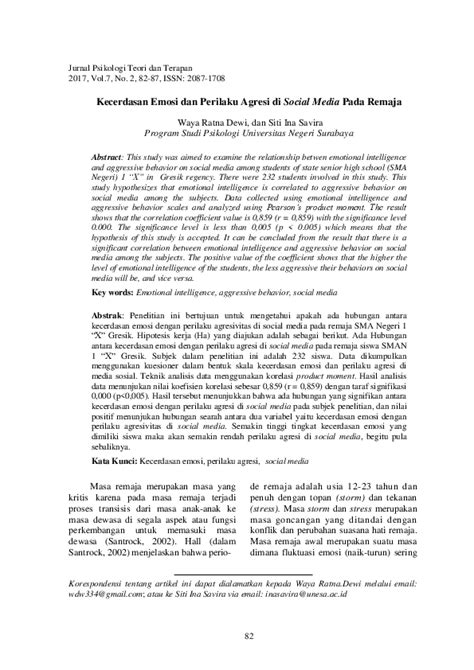 Metode stimulasi, perkembangan emosi jurnal psikologi 115 adapun … article.php?article=299046&val=5943&title=teori%20pendidikan%20keluarga%20dan%20tanggung. (PDF) Kecerdasan Emosi dan Perilaku Agresi di Social Media Pada Remaja | Jurnal Psikologi Teori ...