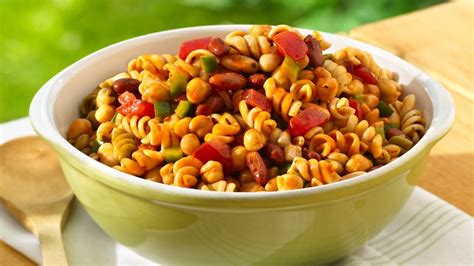 Three Bean Pasta Salad Recipe