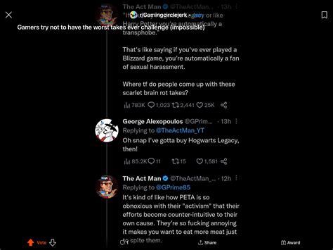 Common Actman W : r/TheLeftCantMeme