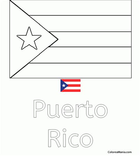 Salir Entrega Frontera Bandera De Puerto Rico Para Colorear Privaci N