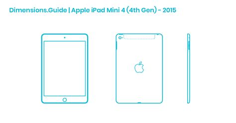 It was announced along with the ipad pro on september 9, 2015, and released the same day. Apple iPad Mini 4 (4th Gen) - 2015 Dimensions & Drawings ...