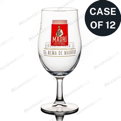 12x Madri Excepcional Chalice Beer Glass Half Pint 10oz Wholesale Garagebar Limited