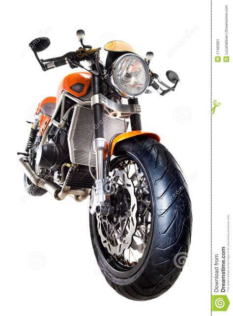 Motorcycle Isolated Front View Stock Image Image Of Safety Lamp