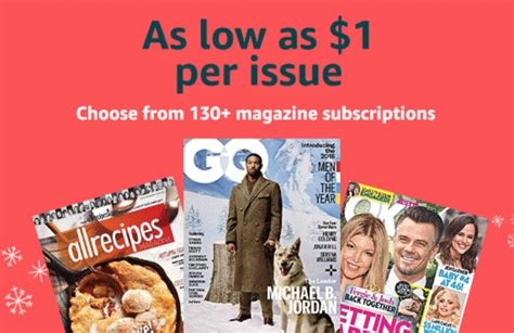 Amazon Magazine Subscriptions Just 100issue Last Minute T Idea