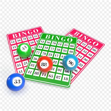 Balles Et Billets De Loterie Cartes De Loto De Bingo En 3d Avec Numéros De Jeu De Keno Png