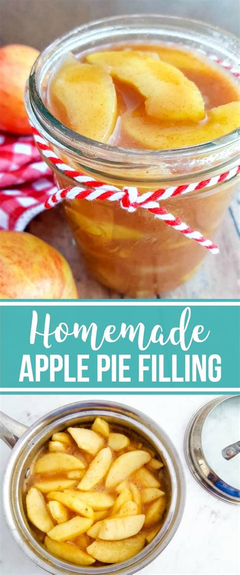 Apple pie filling ~ make ahead & freezer friendly! Homemade Apple Pie Filling Recipe