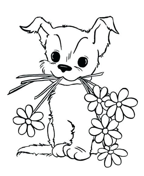 This puppy coloring page features an adorable pup decked out with sunglasses, chilling out on the beach, enjoying the palm trees and crashing waves. Pets Coloring Pages - Best Coloring Pages For Kids
