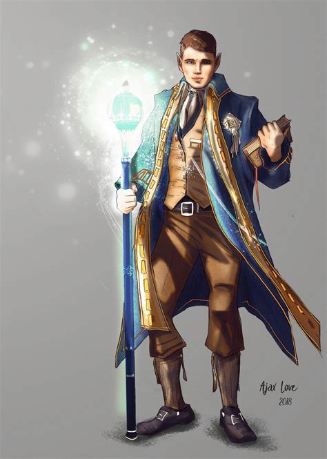 Oc Jayvan Brightwater Half Elf Illusionist Wizard