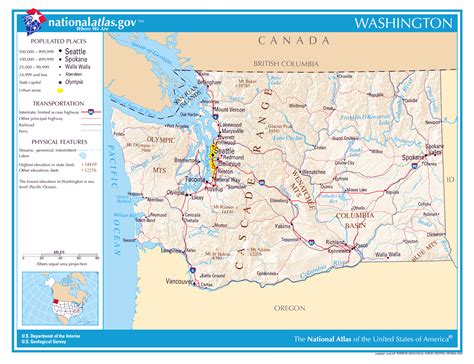 Map Of Washington With Cities And Towns - London Top Attractions Map