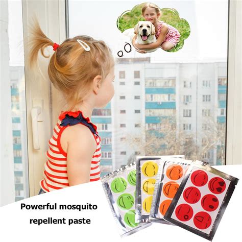 6pcs Cute Smile Face Anti Mosquito Stickers Mosquito Repellent Patch