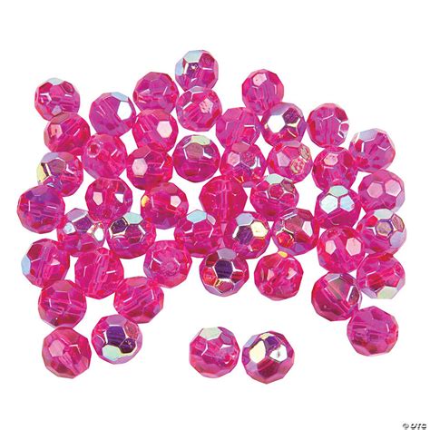 Fuchsia Ab Crystal Round Beads 8mm